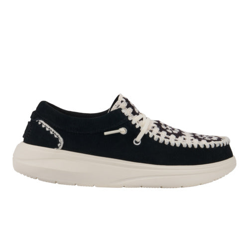 Wendy Comf Suede Crochet - Black/Multi - Image 9