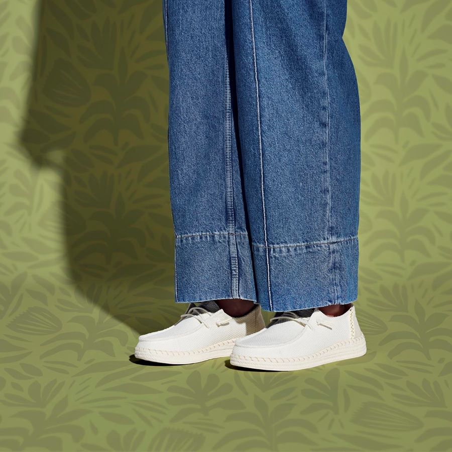 Wendy Espadrille Woven - White - Image 2